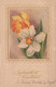 FLOWERS Vintage Postcard CPA #PKE660.GB - Fleurs