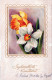 FLOWERS Vintage Postcard CPA #PKE660.GB - Flowers