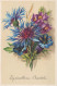 FLOWERS Vintage Postcard CPA #PKE538.GB - Flowers