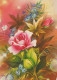 FLOWERS Vintage Postcard CPSM #PBZ424.GB - Fiori
