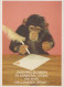 MONKEY Animals Vintage Postcard CPSM #PBS006.GB - Scimmie