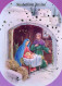 Virgen Mary Madonna Baby JESUS Christmas Religion Vintage Postcard CPSM #PBB880.GB - Virgen Maria Y Las Madonnas