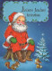 PÈRE NOËL NOËL Fêtes Voeux Vintage Carte Postale CPSM #PAK626.FR - Santa Claus