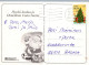 PÈRE NOËL Animaux NOËL Fêtes Voeux Vintage Carte Postale CPSM #PAK755.FR - Santa Claus