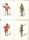 CPA PK AK  CARTE POSTALE SUISSE 13 X LES COSTUMES DES   MESSAGERS CANTONAUX ILLUSTRATEUR  MOSCOVITS. JUN - Verzamelingen & Kavels