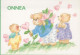 OSO Animales Vintage Tarjeta Postal CPSM #PBS142.ES - Bears