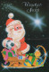 WEIHNACHTSMANN SANTA CLAUS WEIHNACHTSFERIEN Vintage Postkarte CPSM #PAK758.DE - Santa Claus