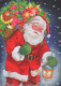 WEIHNACHTSMANN SANTA CLAUS WEIHNACHTSFERIEN Vintage Postkarte CPSM #PAK208.DE - Santa Claus