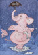 ÉLÉPHANT Animaux LENTICULAR 3D Vintage Carte Postale CPSM #PAZ147.FR - Elephants