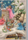 ENGEL WEIHNACHTSFERIEN Feiern & Feste Vintage Ansichtskarte Postkarte CPSM #PAG990.DE - Angels