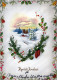 Bonne Année Noël Vintage Carte Postale CPSM #PBN282.FR - Año Nuevo