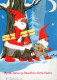 Bonne Année Noël GNOME Vintage Carte Postale CPSM #PBL744.FR - Año Nuevo