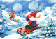 PÈRE NOËL Bonne Année Noël Vintage Carte Postale CPSM #PBB308.FR - Kerstman