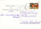 Bonne Année Noël BOUGIE Vintage Carte Postale CPSM #PAZ971.FR - Año Nuevo