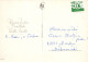 Bonne Année Noël BOUGIE Vintage Carte Postale CPSM #PBA216.FR - Año Nuevo