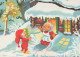 Bonne Année Noël GNOME Vintage Carte Postale CPSM #PAY554.FR - Año Nuevo