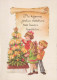 Bonne Année Noël ENFANTS Vintage Carte Postale CPSM #PAY039.FR - Año Nuevo