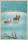 BABBO NATALE Natale Vintage Cartolina CPSM #PAJ925.IT - Santa Claus