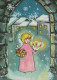 ANGELO Buon Anno Natale Vintage Cartolina CPSM #PAJ379.IT - Engel