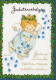 ANGELO Buon Anno Natale Vintage Cartolina CPSM #PAJ318.IT - Angeli