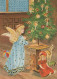 ANGELO Buon Anno Natale Vintage Cartolina CPSM #PAH996.IT - Engel