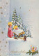 ANGELO Buon Anno Natale Vintage Cartolina CPSM #PAH741.IT - Engelen