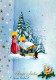 ANGELO Buon Anno Natale Vintage Cartolina CPSM #PAH741.IT - Angeli