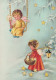 ANGELO Buon Anno Natale Vintage Cartolina CPSM #PAH929.IT - Engelen