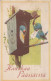 OSTERN VOGEL Vintage Ansichtskarte Postkarte CPA #PKE483.DE - Pâques