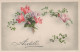 FLOWERS Vintage Ansichtskarte Postkarte CPA #PKE604.DE - Flowers