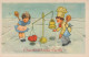 Neujahr Weihnachten KINDER Vintage Ansichtskarte Postkarte CPSMPF #PKD772.DE - Anno Nuovo