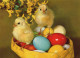 OSTERN HUHN EI Vintage Ansichtskarte Postkarte CPSM #PBO905.DE - Easter