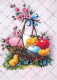 OSTERN HUHN EI Vintage Ansichtskarte Postkarte CPSM #PBO593.DE - Easter