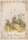 OSTERN KANINCHEN Vintage Ansichtskarte Postkarte CPSM #PBO530.DE - Pâques