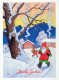 Neujahr Weihnachten GNOME Vintage Ansichtskarte Postkarte CPSM #PBL681.DE - Nouvel An