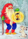 WEIHNACHTSMANN SANTA CLAUS Neujahr Weihnachten Vintage Ansichtskarte Postkarte CPSM #PBL090.DE - Kerstman