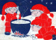 Neujahr Weihnachten GNOME Vintage Ansichtskarte Postkarte CPSM #PBA903.DE - Nieuwjaar