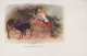 ASINO Animale BAMBINO Vintage CPA Cartolina #PAA222.IT - Donkeys