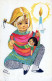 BAMBINO Ritratto Vintage Cartolina CPSMPF #PKG832.IT - Portretten