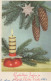 Buon Anno Natale CANDELA Vintage Cartolina CPSMPF #PKD033.IT - Nouvel An