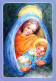 Vergine Maria Madonna Gesù Bambino Religione Vintage Cartolina CPSM #PBQ045.IT - Vierge Marie & Madones