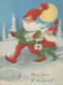 Buon Anno Natale GNOME Vintage Cartolina CPSM #PBL746.IT - Nouvel An