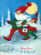 Buon Anno Natale GNOME Vintage Cartolina CPSM #PBL746.IT - New Year