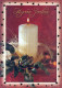 Buon Anno Natale CANDELA Vintage Cartolina CPSM #PBA339.IT - New Year