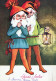 Buon Anno Natale GNOME Vintage Cartolina CPSM #PAW533.IT - Neujahr
