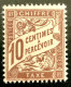 1893 FRANCE N 29 CHIFFRE TAXE À PERCEVOIR TYPE DUVAL 10c - NEUF** - 1859-1959 Nuovi