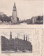 4819174Amsterdam, Nieuwmarkt. – American Hotel 1903. – Postkantoor 1905. – Montalbaanstoren 1905. (4 Kaarten) - Amsterdam