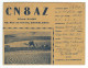 MAROC 1951 Carte Service QSL Avec Vignette Postale (relais Bande Radio) - Covers & Documents