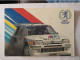 CP -  Peugeot Champion Du Monde Des Rallyes 1985 - Rally