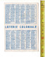 0404 25 - KL 5308 LOTERIE COLONIALE CALENDRIER 1955 - Tamaño Pequeño : 1941-60